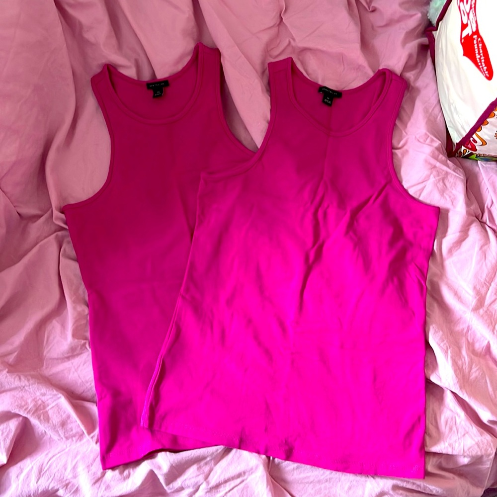2 XS ANN TAYLOR tanks in excellent condition